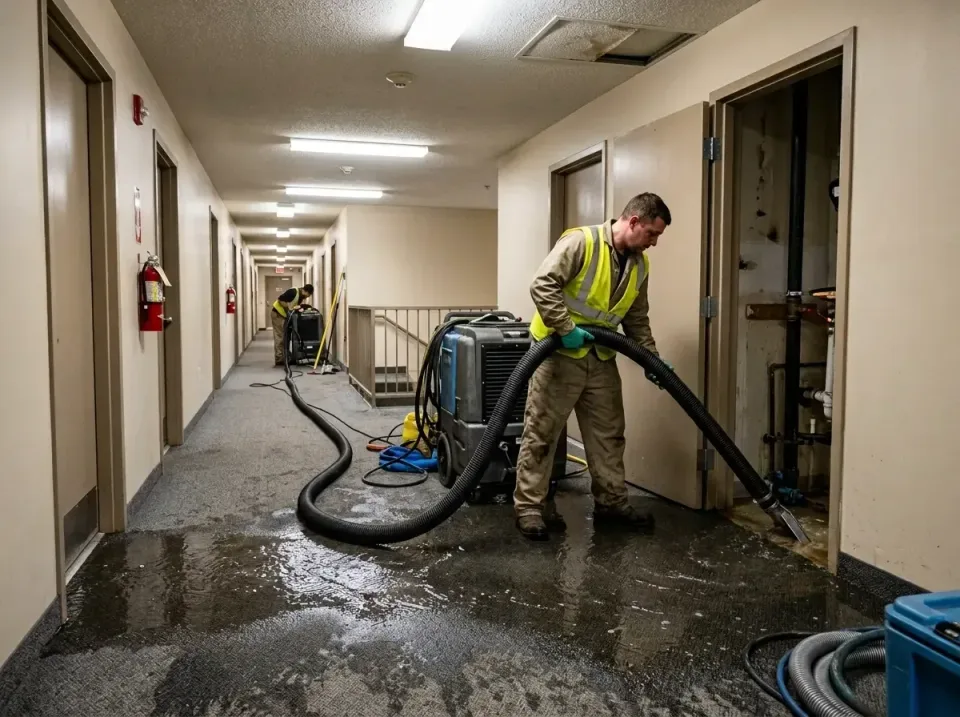 multi-unit-apartment-hallway-f-005 — frequently asked questions, Emergency Burst Pipe Water Extraction & Removal in Willow P…